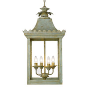 Golden - 0838-4P VS - Four Light Pendant - Finley - Vintage Sage