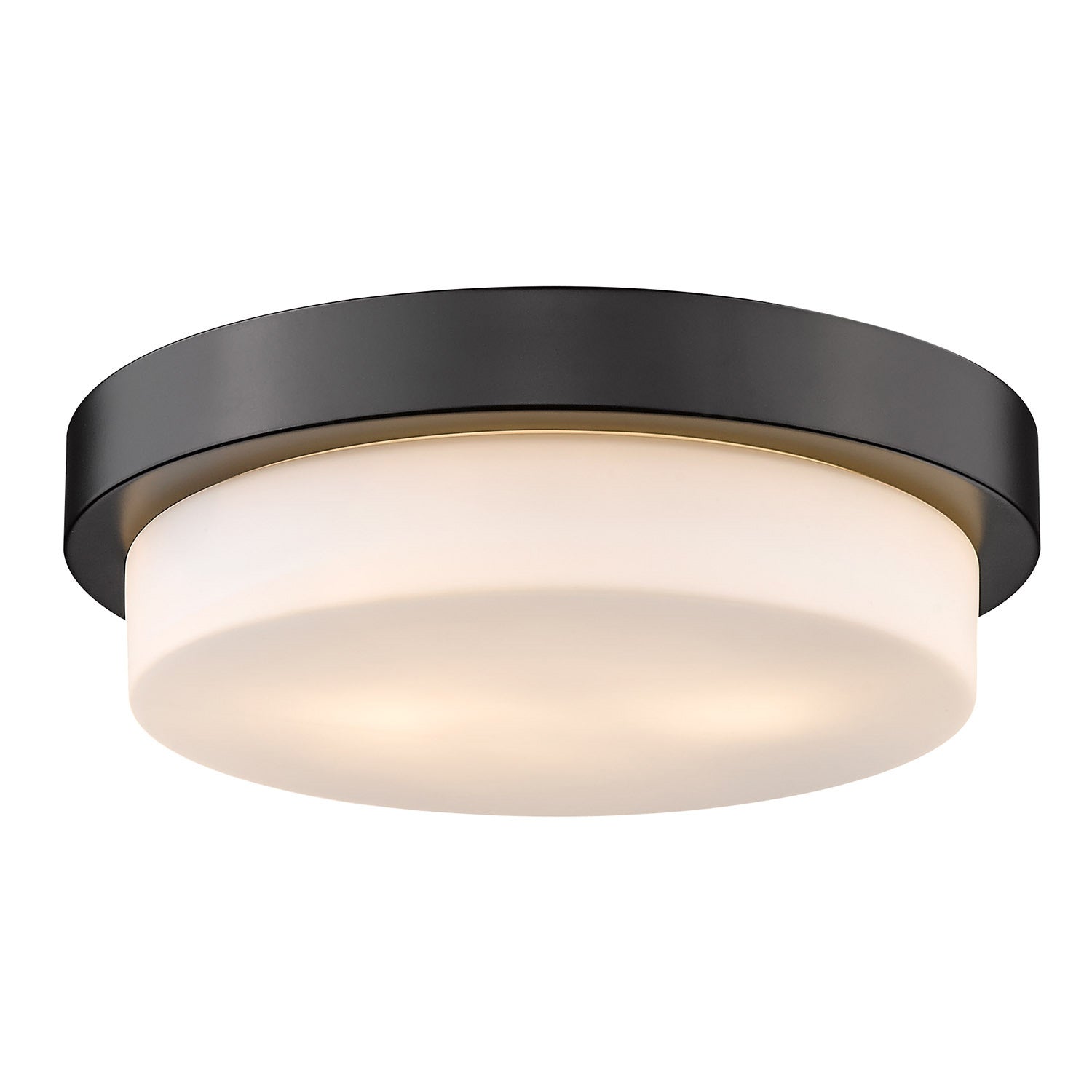 Golden - 1270-13 BLK - Two Light Flush Mount - Morgon - Matte Black