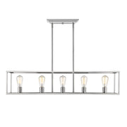 Golden - 2072-LP CH - Five Light Linear Pendant - Wesson - Chrome