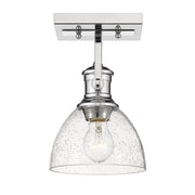 Golden - 3118-1SF CH-SD - One Light Semi-Flush Mount - Hines - Chrome