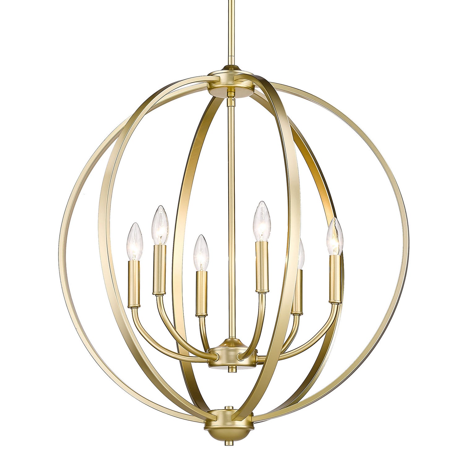 Golden - 3167-6 OG - Six Light Chandelier - Colson - Olympic Gold