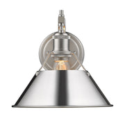 Golden - 3306-1W PW-CH - One Light Wall Sconce - Orwell - Pewter