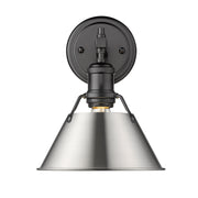 Golden - 3306-BA1 BLK-PW - One Light Bath Vanity - Orwell - Matte Black