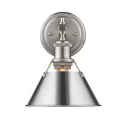 Golden - 3306-BA1 PW-CH - One Light Bath Vanity - Orwell - Pewter