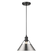 Golden - 3306-M BLK-PW - One Light Pendant - Orwell - Matte Black