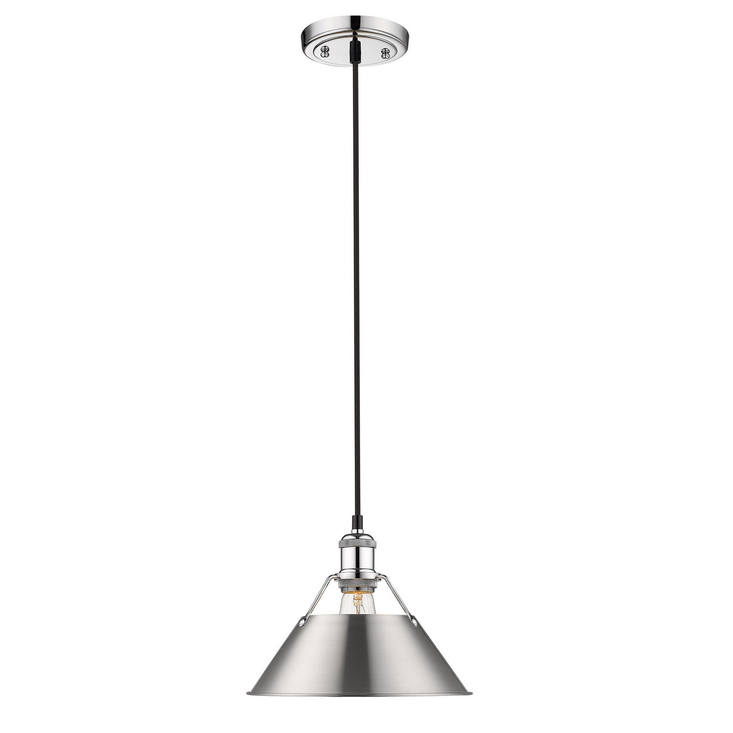 Golden - 3306-M CH-PW - One Light Pendant - Orwell - Chrome