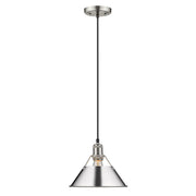 Golden - 3306-M PW-CH - One Light Pendant - Orwell - Pewter