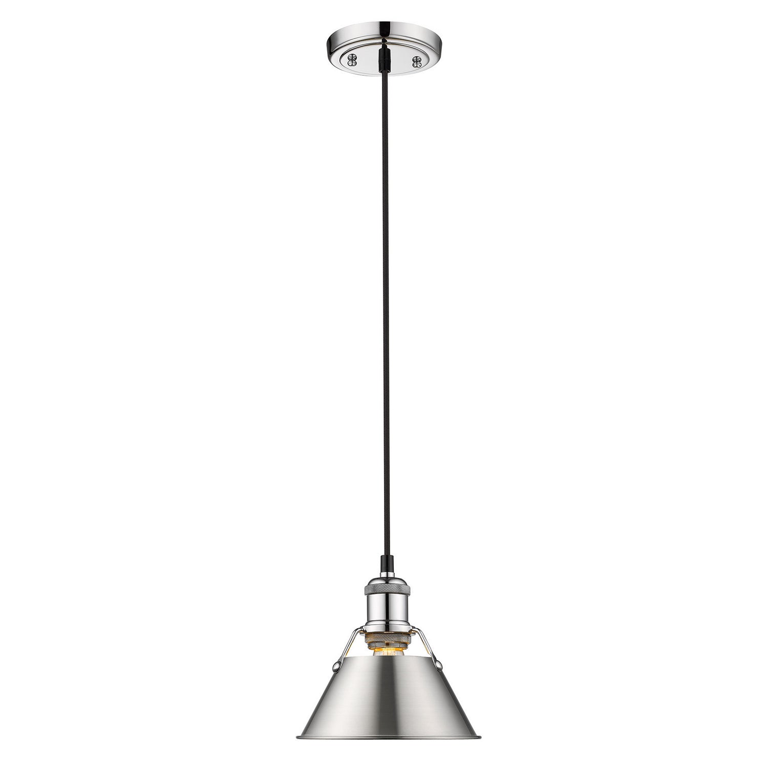 Golden - 3306-S CH-PW - One Light Mini Pendant - Orwell - Chrome