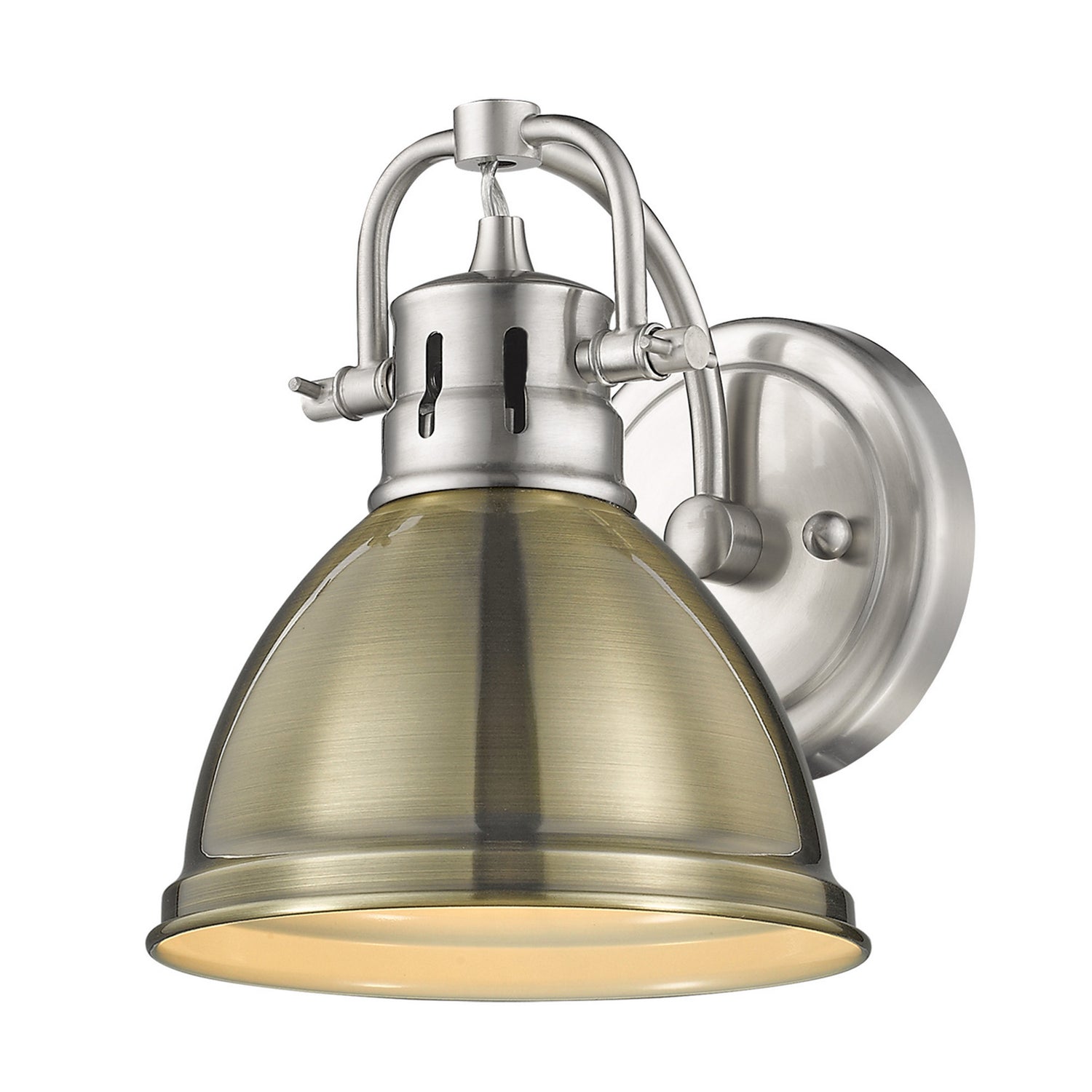 Golden - 3602-BA1 PW-AB - One Light Bath Vanity - Duncan - Pewter