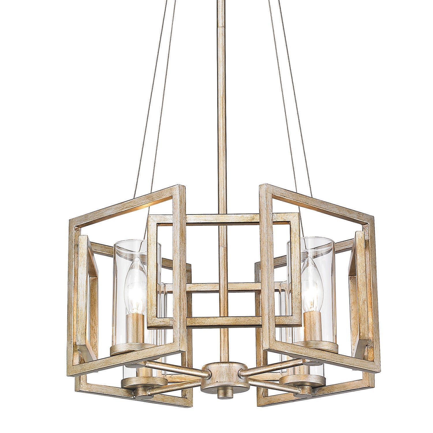 Golden - 6068-4P WG - Four Light Pendant - Marco - White Gold