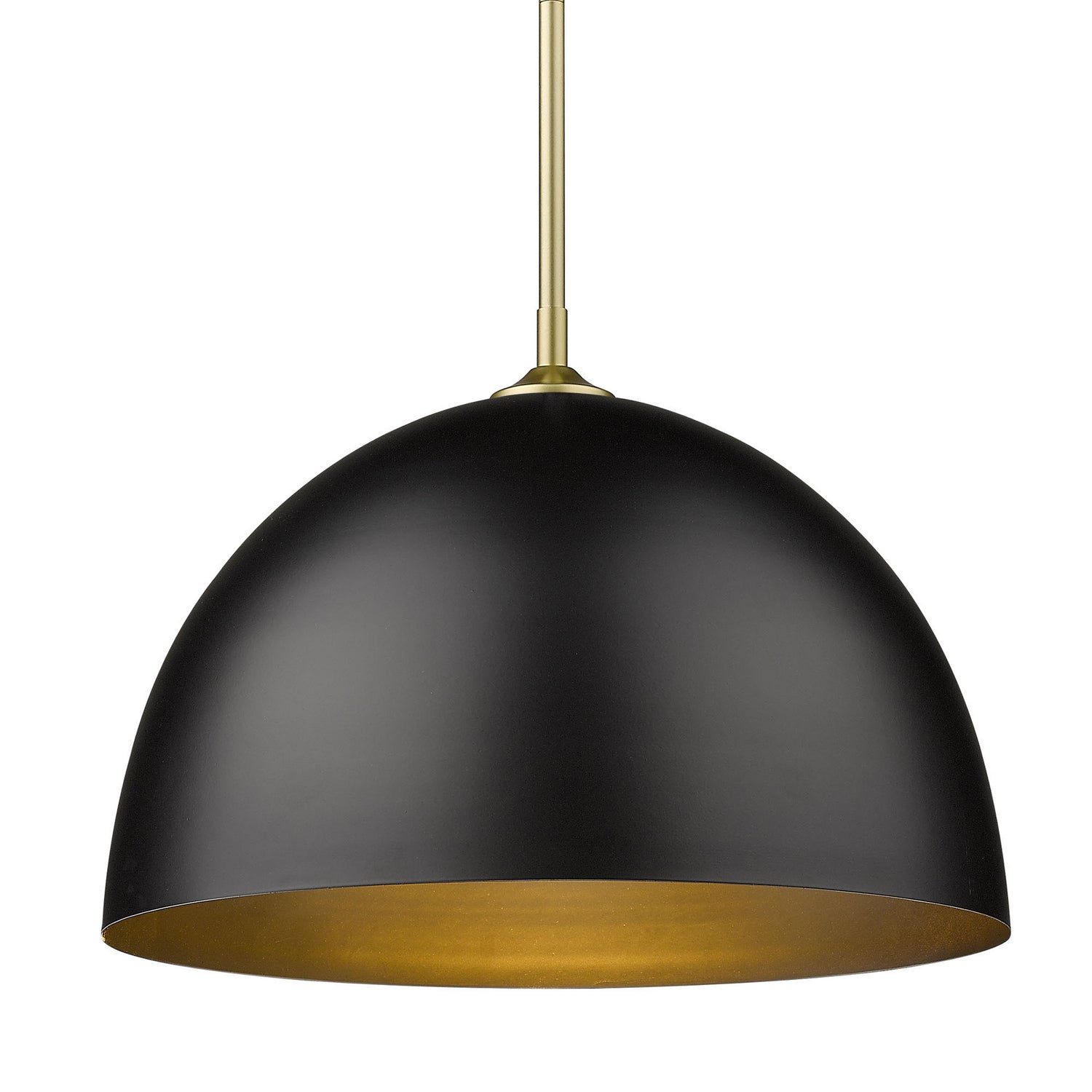 Golden - 6956-L OG-BLK - One Light Pendant - Zoey - Olympic Gold