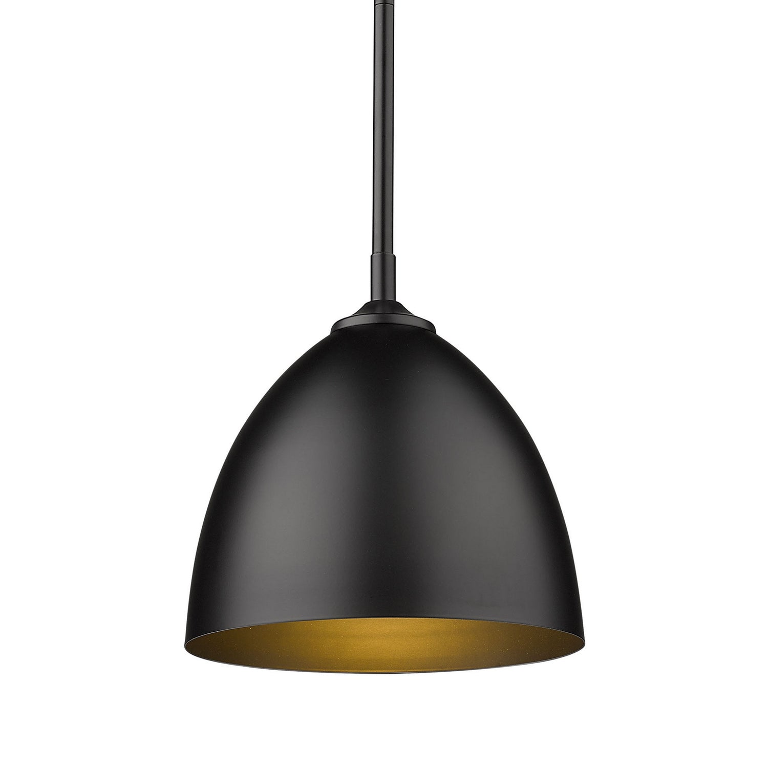 Golden - 6956-S BLK-BLK - One Light Pendant - Zoey - Matte Black