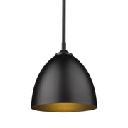 Golden - 6956-S BLK-BLK - One Light Pendant - Zoey - Matte Black