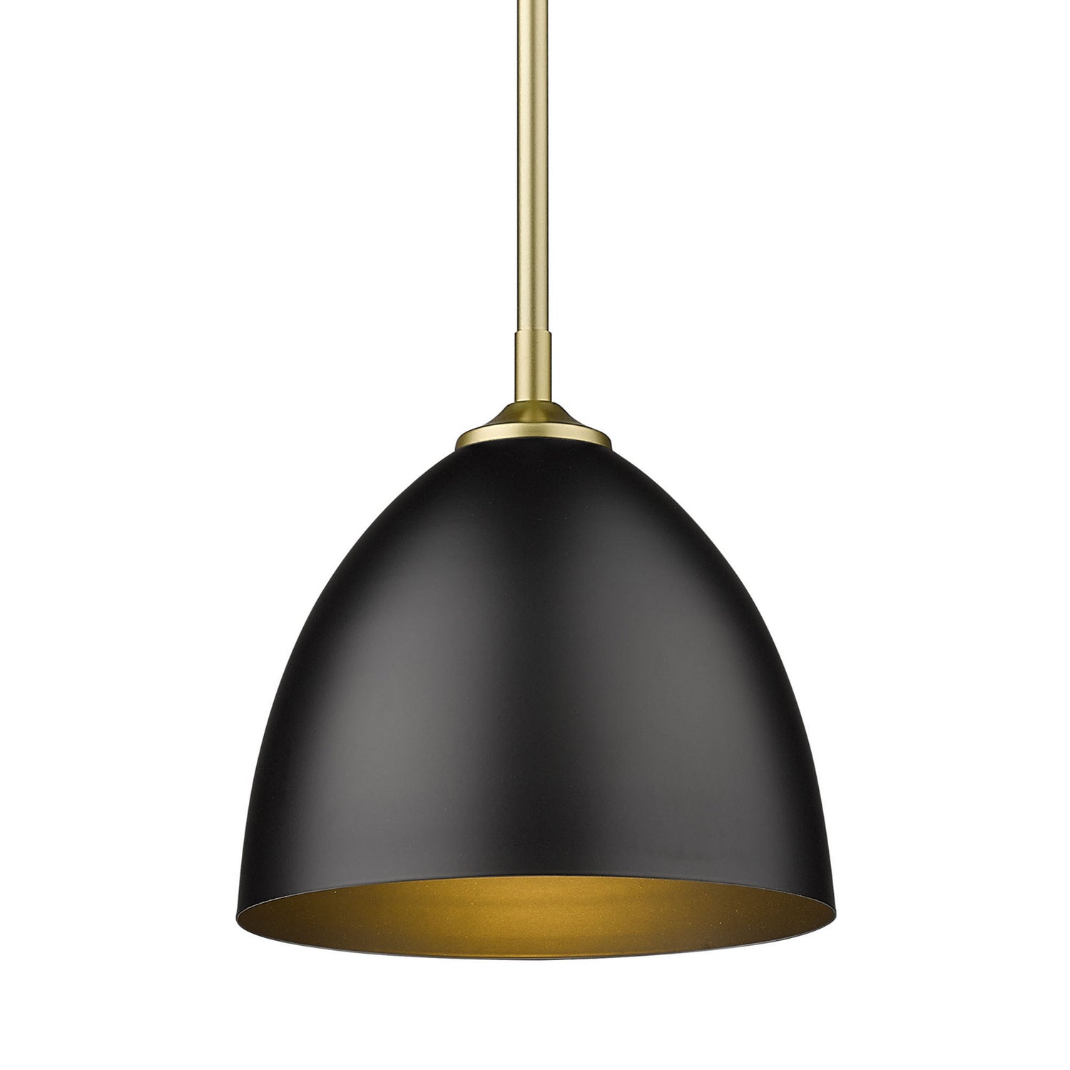 Golden - 6956-S OG-BLK - One Light Pendant - Zoey - Olympic Gold