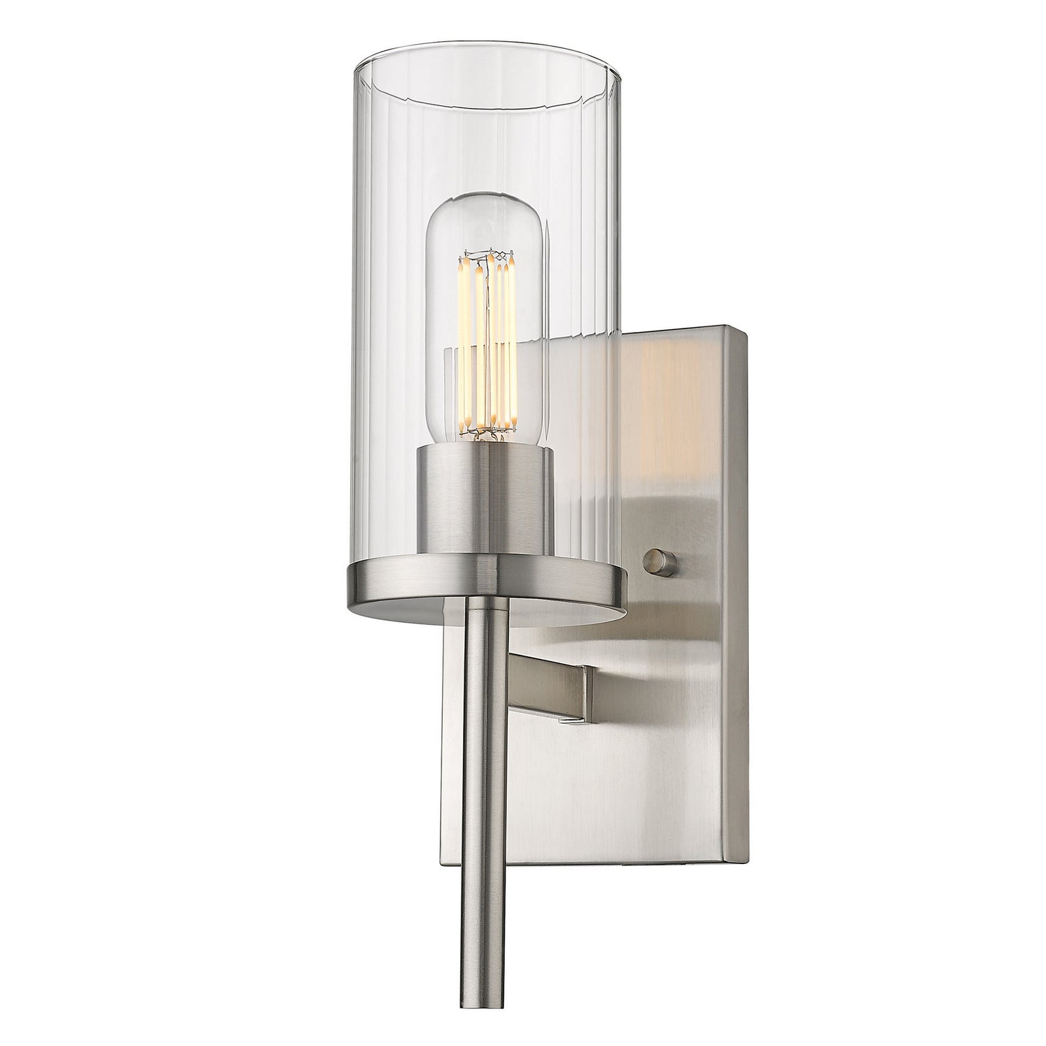 Golden - 7011-1W PW-CLR - One Light Wall Sconce - Winslett - Pewter