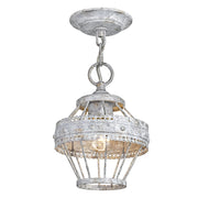 Golden - 7856-1SF OY - One Light Semi-Flush Mount - Ferris - Oyster