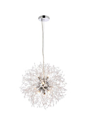 Elegant Lighting - 3507D18C - Nine Light Pendant - Solace - Chrome