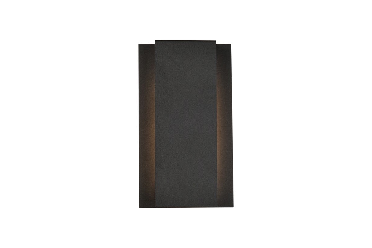 Elegant Lighting - LDOD4033BK - LED Outdoor Wall Lamp - Raine - black