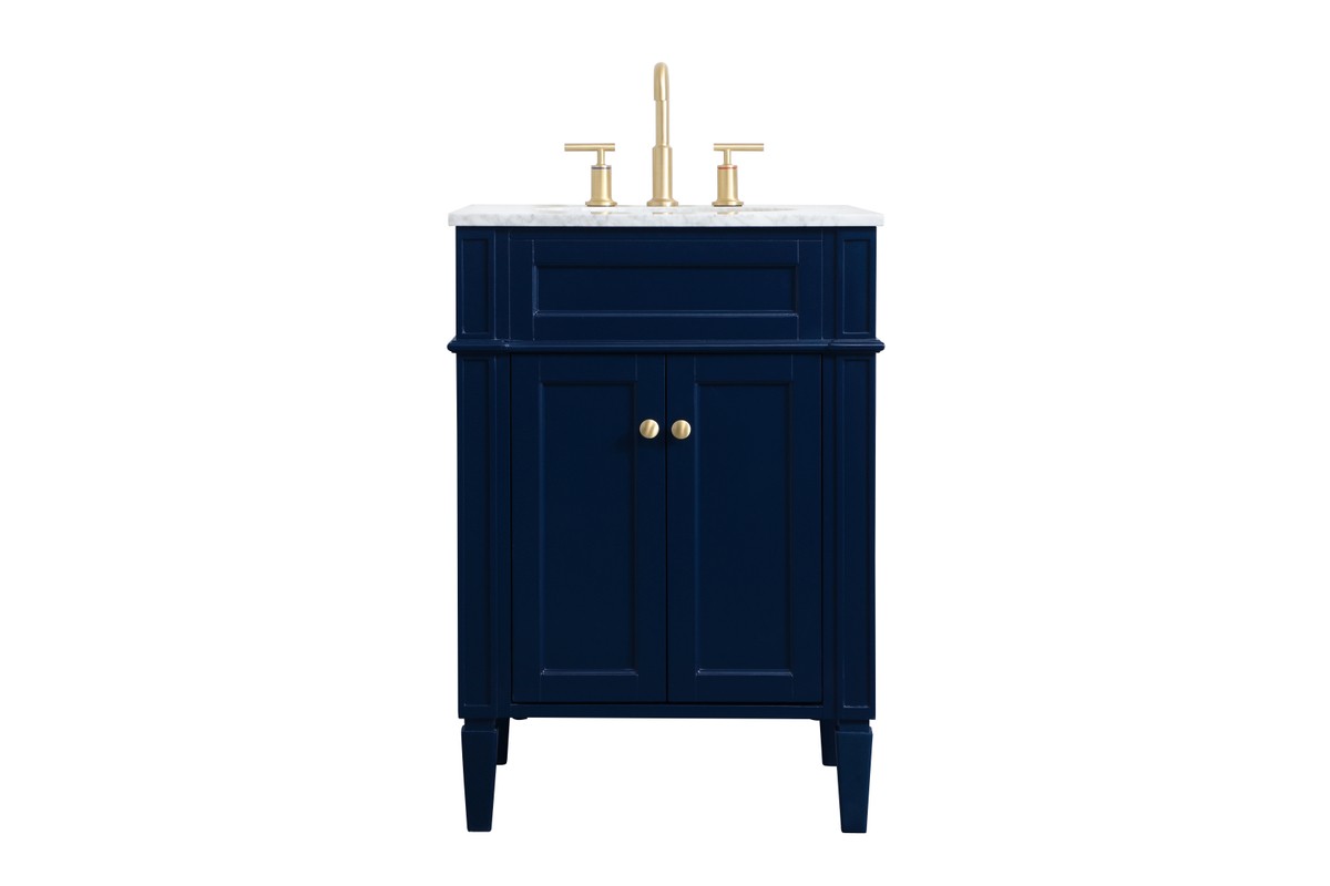 Elegant Lighting - VF12524BL - Single Bathroom Vanity - Park Avenue - blue