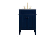 Elegant Lighting - VF12524BL - Single Bathroom Vanity - Park Avenue - blue