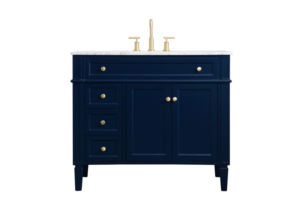 Elegant Lighting - VF12540BL - Single Bathroom Vanity - Park Avenue - blue