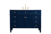 Elegant Lighting - VF12548BL - Single Bathroom Vanity - Park Avenue - blue