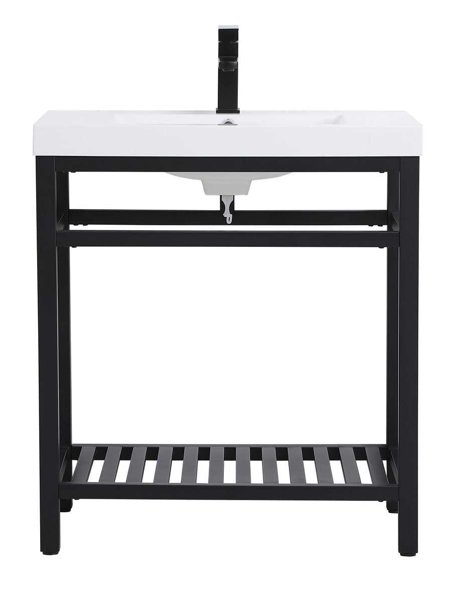 Elegant Lighting - VF14030BK - Single Bathroom Vanity - Raya - black