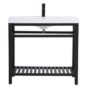 Elegant Lighting - VF14036BK - Single Bathroom Vanity - Raya - black