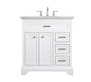 Elegant Lighting - VF15032WH - Single Bathroom Vanity - Americana - white