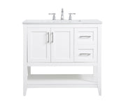 Elegant Lighting - VF16036WH - Single Bathroom Vanity - aubrey - White