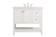 Elegant Lighting - VF16436WH - Single Bathroom Vanity - Theo - White