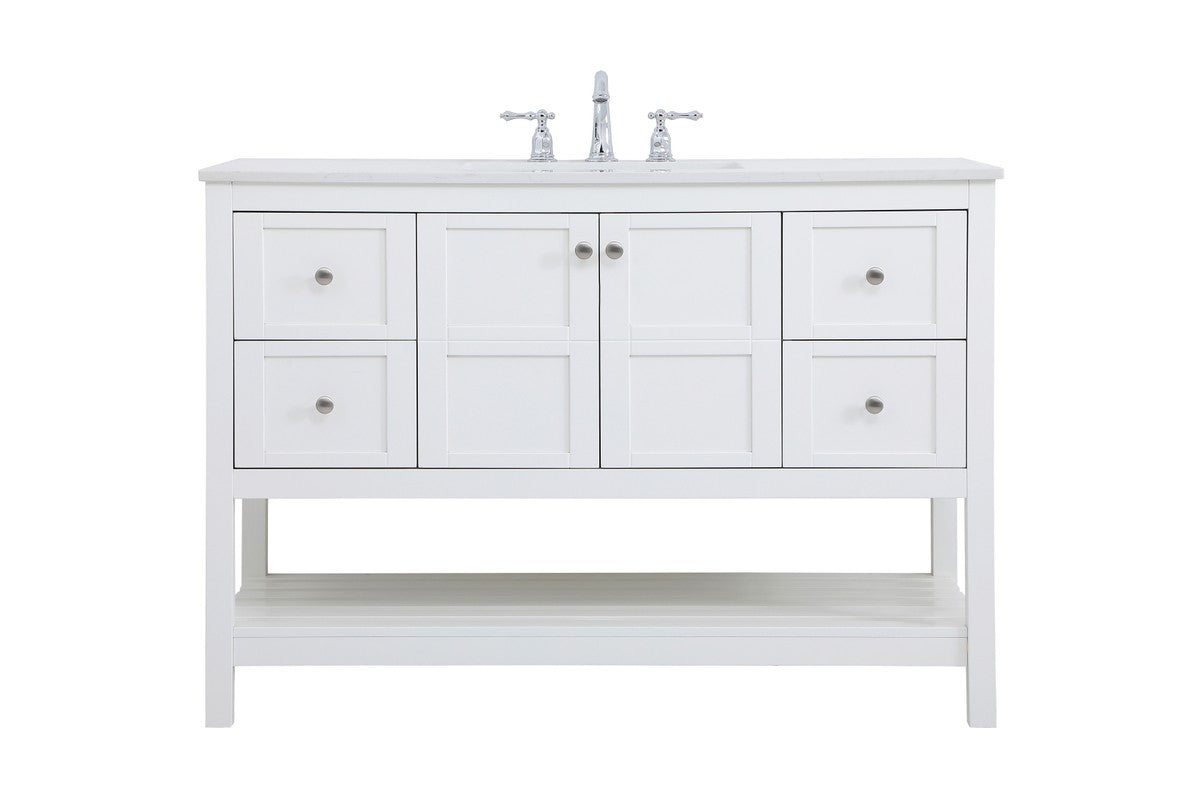 Elegant Lighting - VF16448WH - Single Bathroom Vanity - Theo - White