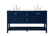 Elegant Lighting - VF16460DBL - Single Bathroom Vanity - Theo - Blue