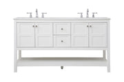 Elegant Lighting - VF16460DWH - Single Bathroom Vanity - Theo - White