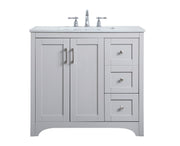 Elegant Lighting - VF17036GR - Single Bathroom Vanity - moore - Grey