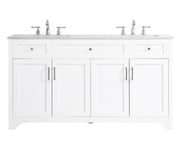 Elegant Lighting - VF17060DWH - Double Bathroom Vanity - moore - White
