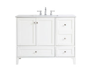 Elegant Lighting - VF18042WH - Single Bathroom Vanity - sommerville - White