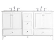 Elegant Lighting - VF18060DWH - Double Bathroom Vanity - sommerville - White