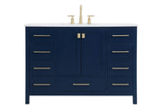 Elegant Lighting - VF18848BL - Single Bathroom Vanity - Irene - Blue