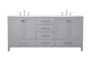 Elegant Lighting - VF18872DGR - Double Bathroom Vanity - Irene - Gray