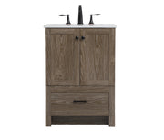 Elegant Lighting - VF2824WO - Single Bathroom Vanity - Soma - weathered oak