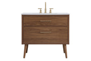 Elegant Lighting - VF41036WB - Bathroom Vanity Set - Boise - Walnut Brown