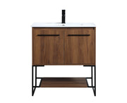 Elegant Lighting - VF42030WB - Single Bathroom Vanity - Gerard - Walnut Brown