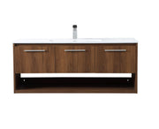Elegant Lighting - VF43048WB - Single Bathroom Floating Vanity - Kasper - Walnut Brown