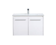 Elegant Lighting - VF44030WH - Single Bathroom Floating Vanity - Rasina - White