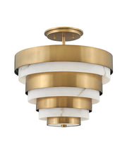 Hinkley - 30183HB - LED Semi-Flush Mount - Echelon - Heritage Brass