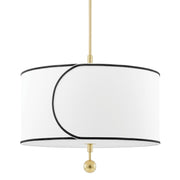 Mitzi - H381701L-AGB - Three Light Chandelier - Zara - Aged Brass