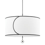 Mitzi - H381701L-PN - Three Light Chandelier - Zara - Polished Nickel