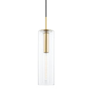 Mitzi - H415701B-AGB - One Light Pendant - Belinda - Aged Brass