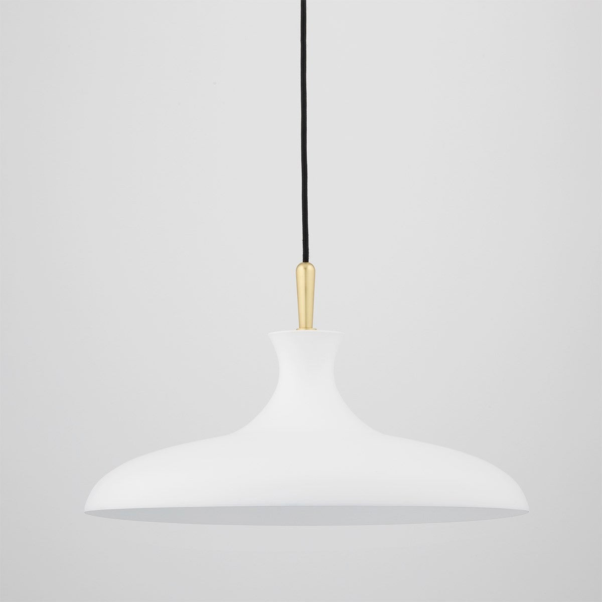 Mitzi - H421701L-AGB/WH - One Light Pendant - Cassidy - Aged Brass/Soft Off White